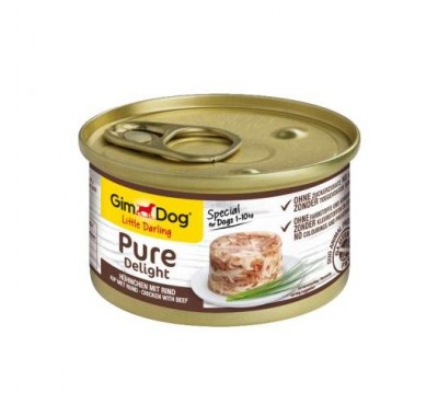 Вологий корм для собак Shiny Dog Pure Delight курка, яловичина 85 г 513171/034