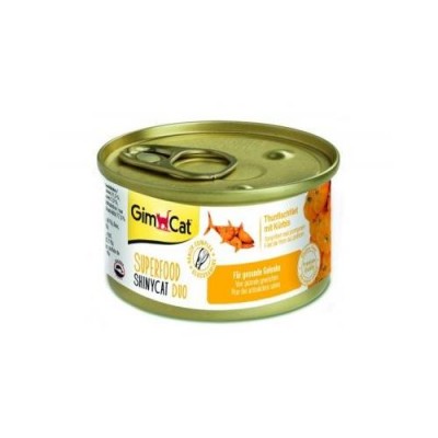 Вологий корм для котів Gim Shiny Cat SUPERFOOD тунець та гарбуз 70г 414737