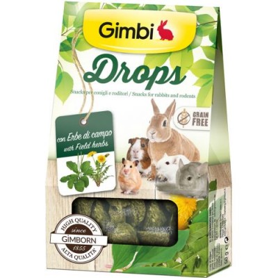 Ласощі для гризунів GimBi дропси з травами 50г G201870