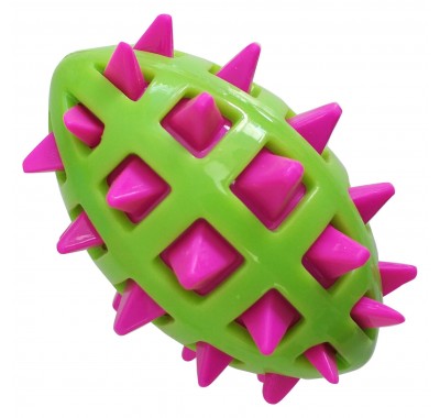 GimDog Big Bang Іграшка для собак м'яч регбі з шипами, термопластик M, 15,2 см