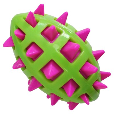 GimDog Big Bang Игрушка для собак мяч регби с шипами, термопластик M, 15,2 см