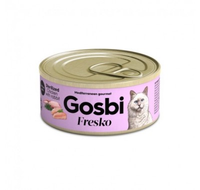 Gosbi Fresko Cat Sterilized Chicken & Rabbit для стерилізованих кішок 70г 433