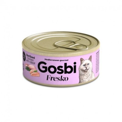Gosbi Fresko Cat Sterilized Chicken & Rabbit для стерилізованих кішок 70г 433