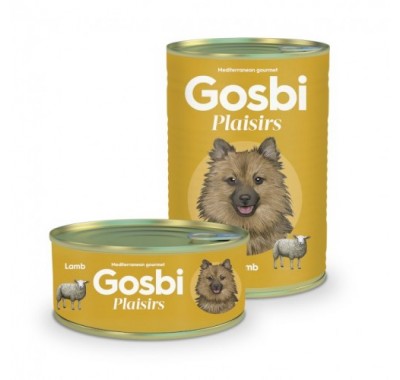 Gosbi Plaisirs Lamb для дорослих собак з ягнятком 185г 2215