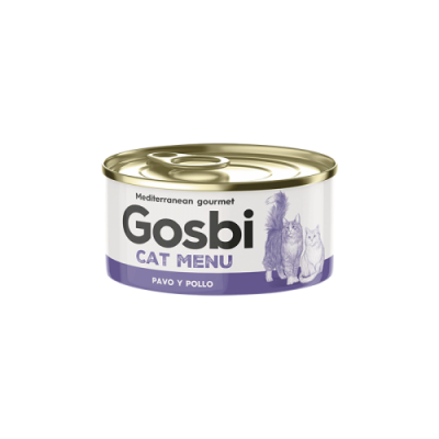  Вологий корм Gosbi Cat Menu Індичка та курка для дорослих кішок 85г 3724