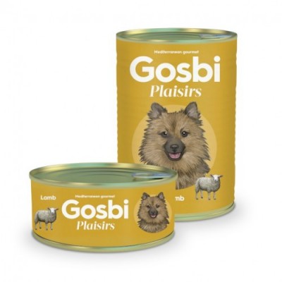 Gosbi Plaisirs Lamb для дорослих собак з ягнятком 400г 2222