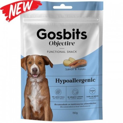 Gosbits Objective Hypoallergenic Функціональні ласощі для собак схильних до алергії 150г 3946