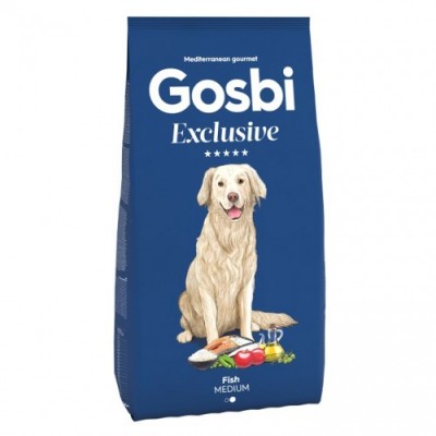 Gosbi Exclusive Fish Medium для дорослих собак середніх та великих порід з рибою 3кг 1174