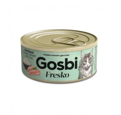 Gosbi Fresko Cat Sterilized Chicken Rice для стерилизованных кошек 70г 1501