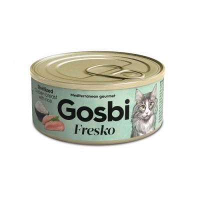 Gosbi Fresko Cat Sterilized Chicken Rice для стерилізованих кішок 70г 1501