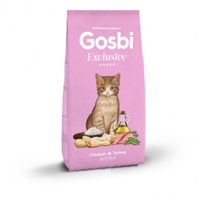   Сухой корм для кошенят Gosbi Exclusive Cat Chicken & Turkey Kitten з куркою та індичкою 1,5 кг 5650