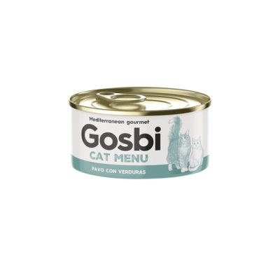  Вологий корм Gosbi Cat Menu Індичка з овочами для дорослих кішок 85г 3717