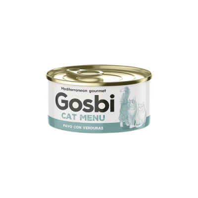  Вологий корм Gosbi Cat Menu Індичка з овочами для дорослих кішок 85г 3717