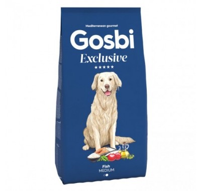 Gosbi Exclusive Fish Medium для дорослих собак середніх та великих порід з рибою 12кг 1167