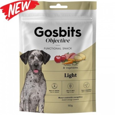 Gosbits Objective Light Функціональні ласощі для собак склоних до зайвої ваги 150г 3915