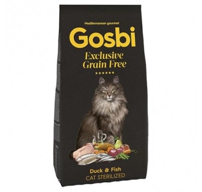 Gosbi Grain Free Duck & Fish Sterilized для стерелізованих котів з качкою та рибою 400г 3670