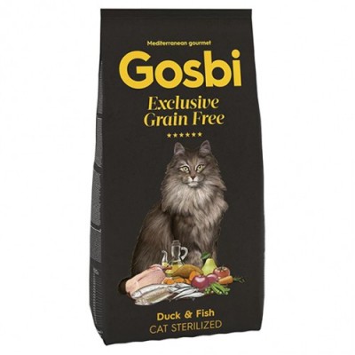 Gosbi Grain Free Duck & Fish Sterilized для стерелизованых котов с уткой и рыбой 400г 3670