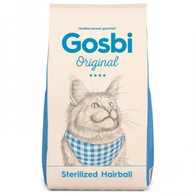 Gosbi Original Cat Sterelized Hairball для виведення вовни для дорослих котів та котів 7кг 2888