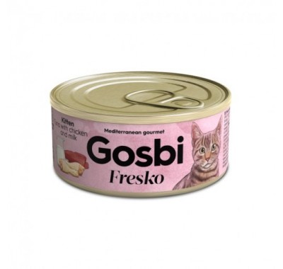 Gosbi Fresko Cat Kitten Tuna Chicken & Milk для кошенят з тунцем, куркою та молоком 70г 1471