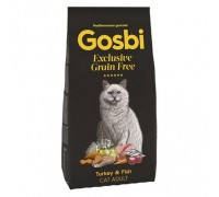 Gosbi Grain Free Turkey & Fish Adult для дорослих котів з індичкою та рибою 400г 3632