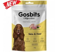 Gosbits Objective Skin & Hair Функціональні ласощі для здоров'я шкіри та вовни 150г 3960