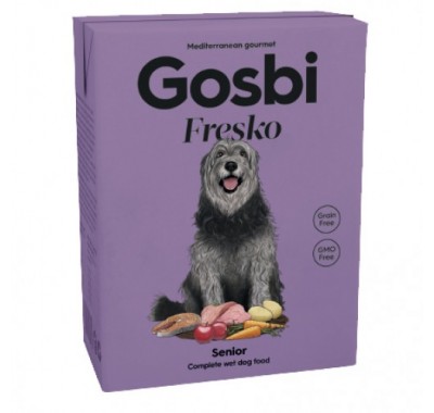 Gosbi Fresko Dog Senior для літніх собак з індичкою та лососем 375г 3861