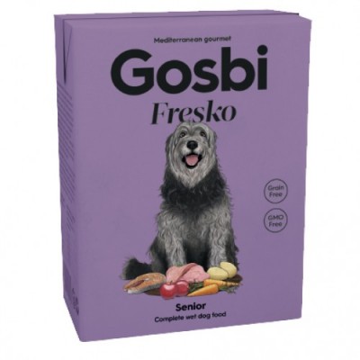 Gosbi Fresko Dog Senior для літніх собак з індичкою та лососем 375г 3861