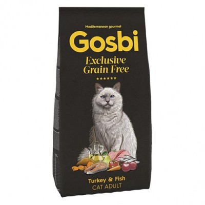 Gosbi Grain Free Turkey & Fish Adult для дорослих котів з індичкою та рибою 2кг 3649