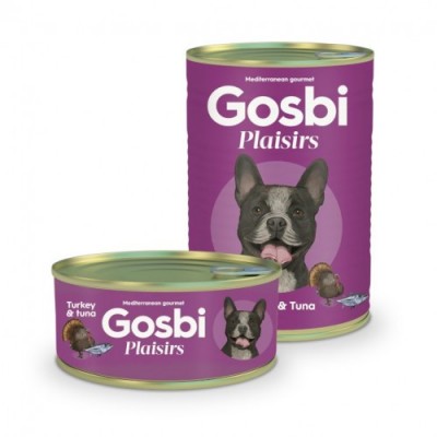 Gosbi Plaisirs Turkey Tuna для дорослих собак з індичкою та тунцем 400г 2086