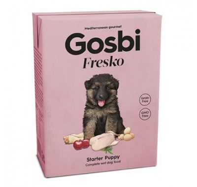 Gosbi Fresko Dog Starter Puppy для щенков с курицей и уткой 375г 1249
