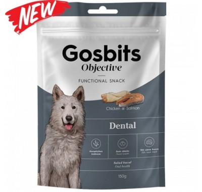 Gosbits Objective Dental Функціональні ласощі для здоров'я зубів 150г 4165