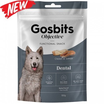 Gosbits Objective Dental Функціональні ласощі для здоров'я зубів 150г 4165