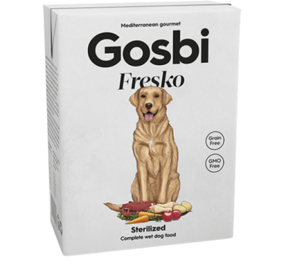 Gosbi Fresko Dog Sterilized зі свининою та куркою 375г 3878