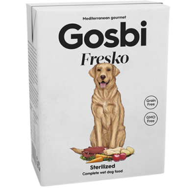 Gosbi Fresko Dog Sterilized зі свининою та куркою 375г 3878
