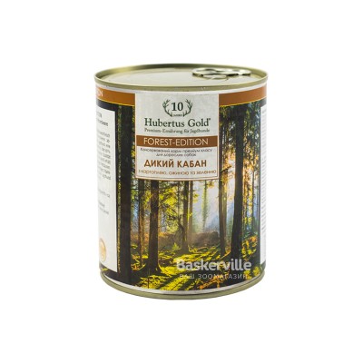 Консервований корм для собак. Hubertus Gold. Дикий кабан з картоплею, ожиною та зеленню, 800г 669461 /60022/5452
