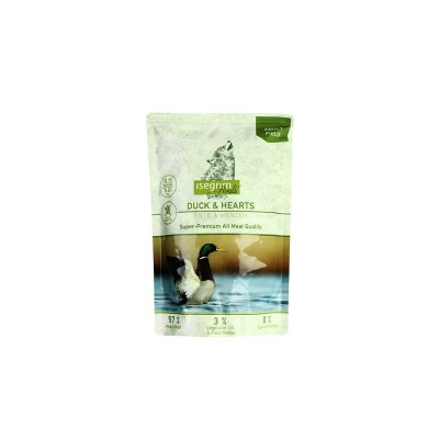Вологий корм для собак Isegrim Roots Качка з курячим серцем 410г 95756/1025