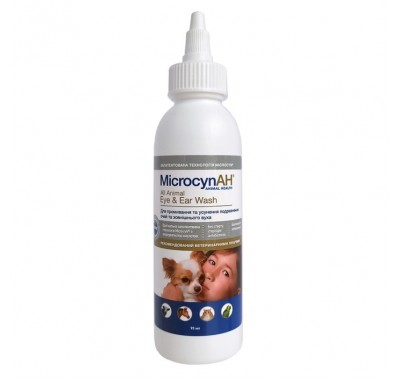 Microcyn Микроцин Eye&Ear Wash капли для глаз и ушей для всех видов животных 90 мл 992615