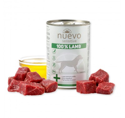 Консерва для собак з чутливим травленням NUEVO SENSITIVE Lamb з ягнятком 400 г, 95160