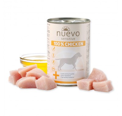 Консерва для собак із чутливим травленням NUEVO SENSITIVE Chicken з куркою, 400 г, 95154