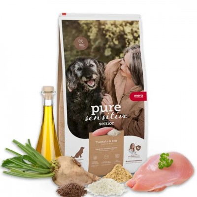 Сухий корм Mera Pure Sensitive Senior Truthan & Reis для собак похилого віку з індичкою та рисом, 1 кг 57081 