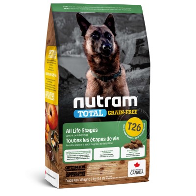 Nutram T26 Total Grain-Free с ягненком и бобовыми 11,4 кг 