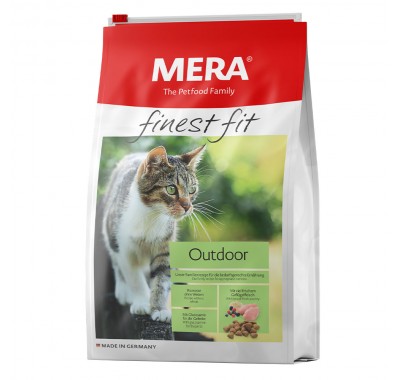 Сухий корм Mera finest fit Outdoor для котів із доступом на природу, із свіжим м'ясом птиці та лісовими ягодами, 4 кг 33834 