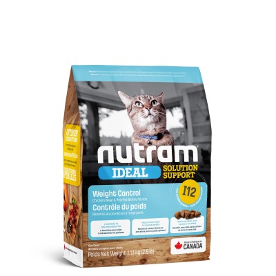 I12_NUTRAM Ideal SS Холістик для дор.котів схильних до зайвої ваги. Рецепт з куркою і вівсянкою, 1.13кг 