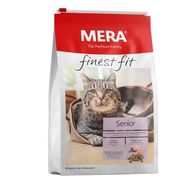 Сухий корм Mera finest fit Senior для котів похилого віку (8+) із свіжим м'ясом птиці та лісовими ягодами, 400 г 33974 