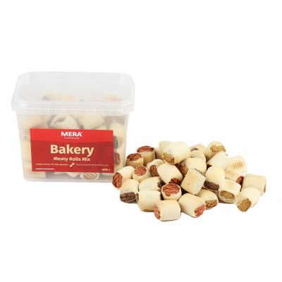Ласощі для собак Mera Meaty Rolls Mix мікс м'ясних рулетиків для собак (3см), 400 г 7164 