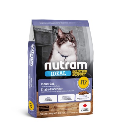 I17 _NUTRAM Ideal SS. Холістик для дор.котів, які мешкають в приміщенні. Рецепт з куркою і ціл. яйцями, 340г 