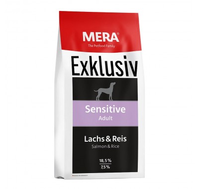 Сухий корм Mera Exclusiv sensitive Adult Lachs-Reis для собак з чутливим травленням  з лососем та рисом 15 кг 72555 
