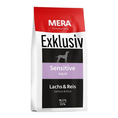Сухой корм Mera Exclusiv Sensitive Adult Lachs-Reis для собак с чувствительным пищеварением с лососем и рисом 15 кг 72555 