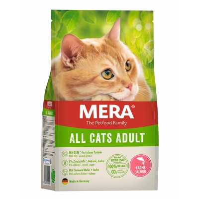 Сухий корм Mera Cats All Adult Salmon для дорослих котів всіх порід з лососем, 400 г 38574 