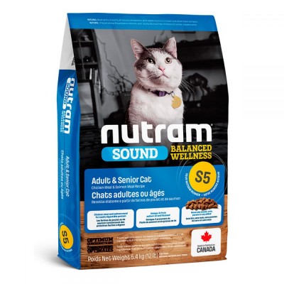 Nutram S5 Sound Balanced Wellness Adult & Senior Cat 1,13 кг 